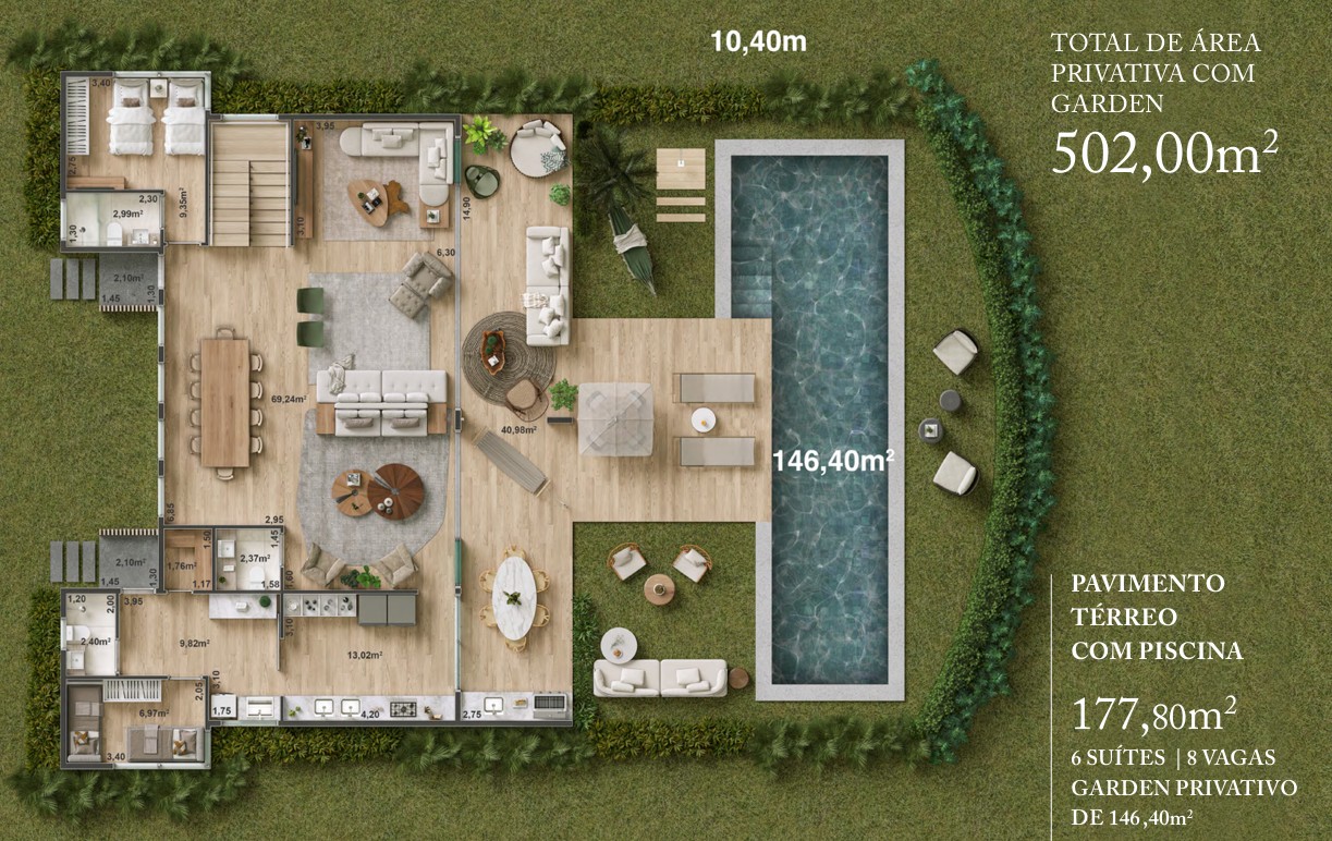 Casas praia V4/V6 (251/502m²) - acesso praia - Porto das Dunas — foto 15