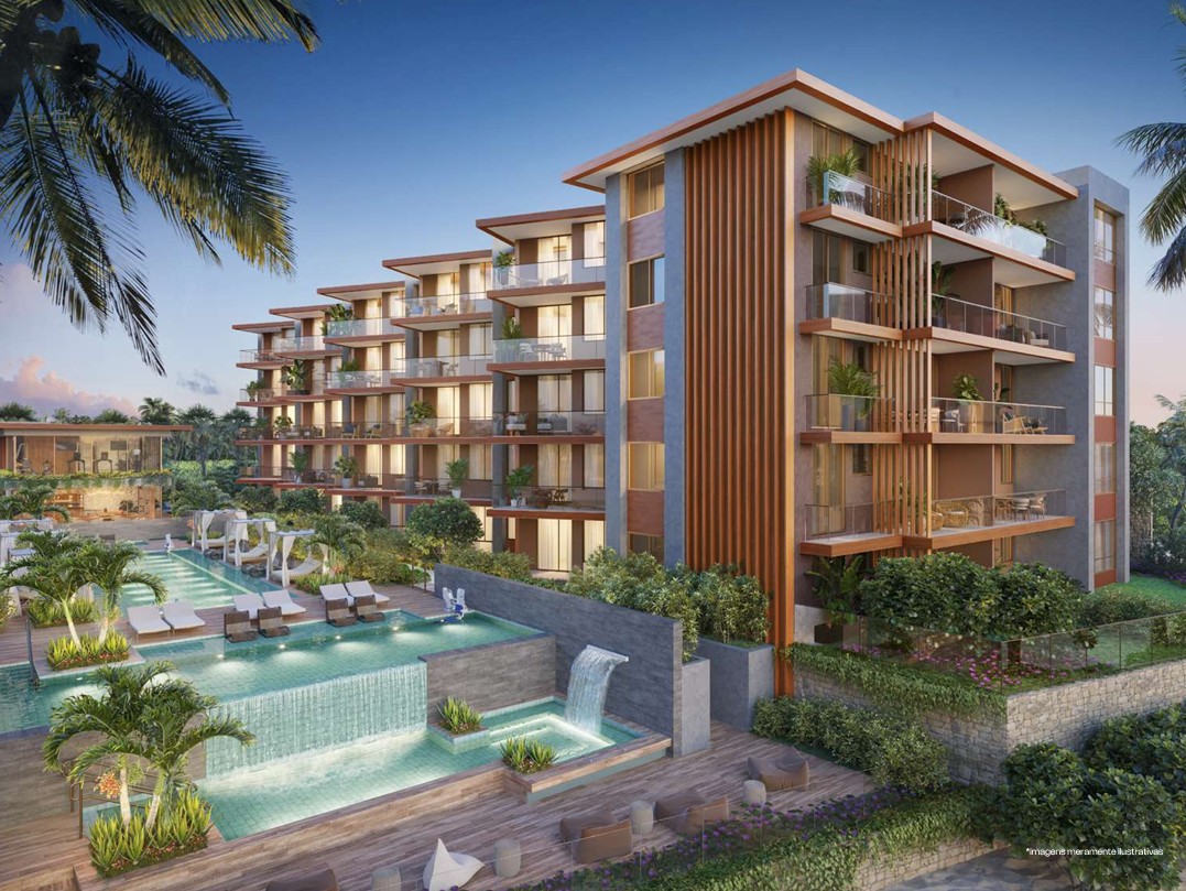 T2 c/ suítes (62-90 m²) pé na praia - Porto das Dunas — foto 4