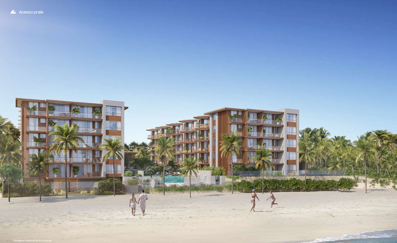 T2 c/ suítes (62-90 m²) pé na praia - Porto das Dunas — foto 2