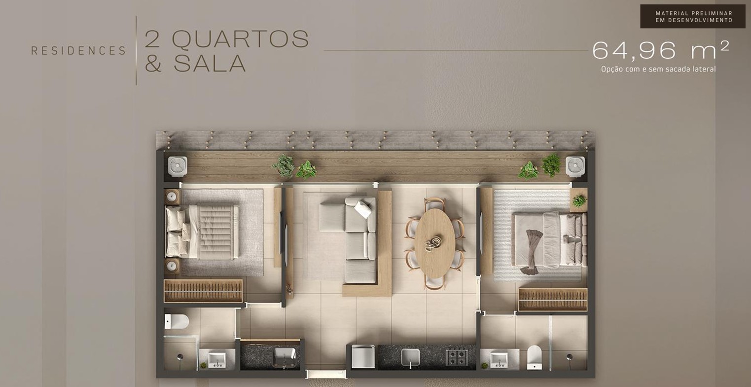 T0 a T2 (32 a 78 m²) a 300m praia - Meireles — Fortaleza — foto 10