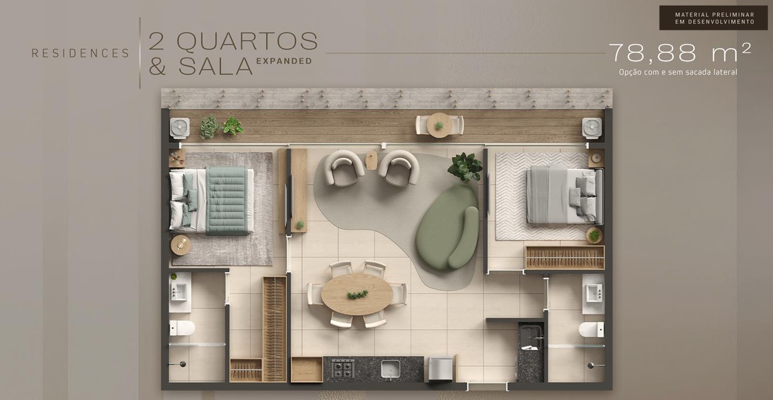 T0 a T2 (32 a 78 m²) a 300m praia - Meireles — Fortaleza — foto 11
