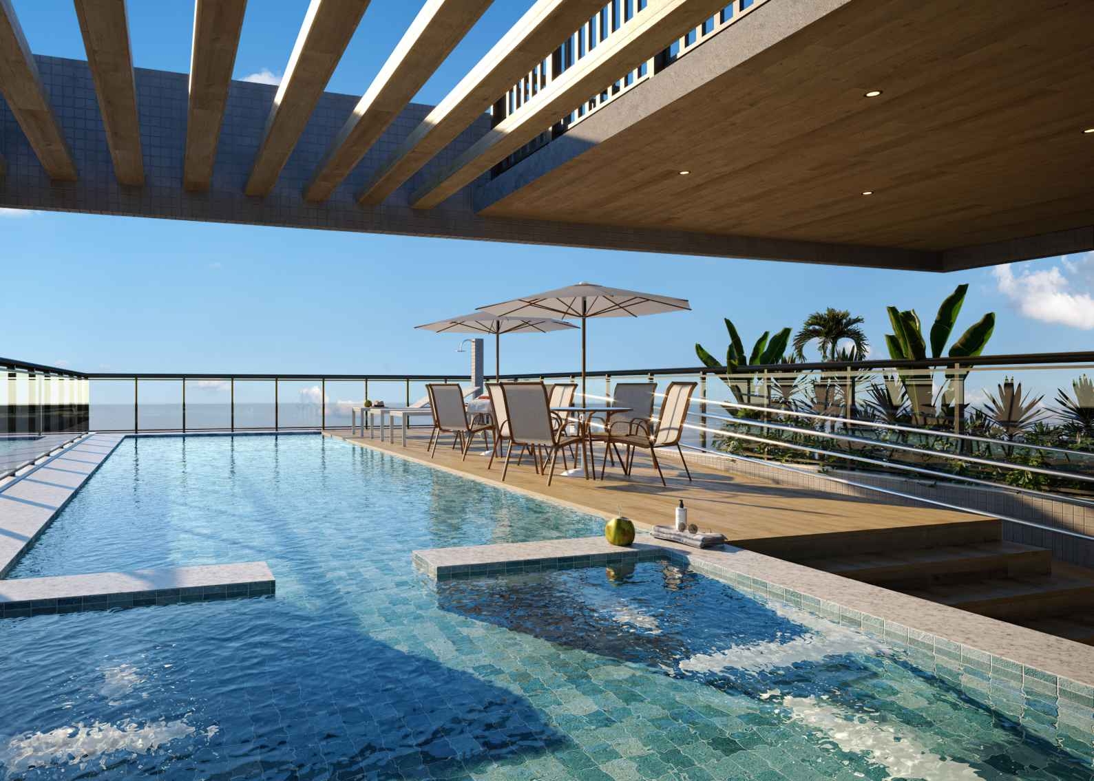 T1 e T2 (28-62,8m²) a 850m praia - Meireles — foto 4