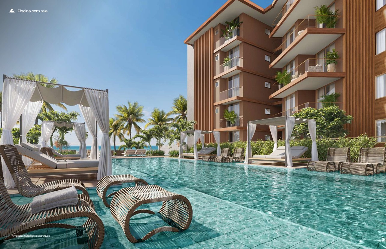 T2 c/ suítes (62-90 m²) pé na praia - Porto das Dunas — foto 7