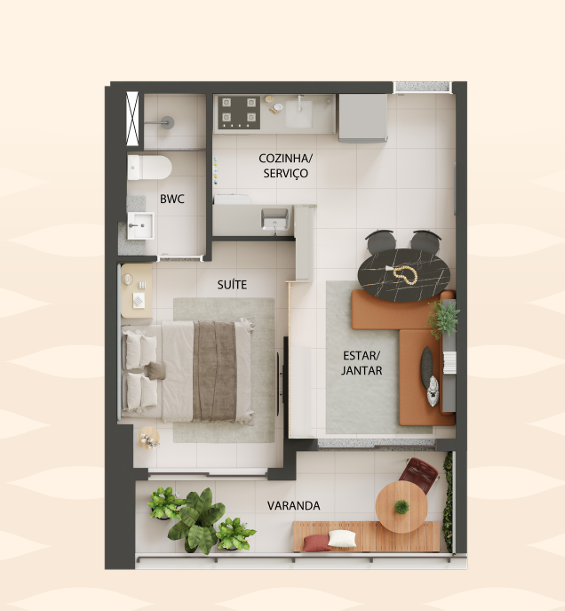 T1 e T2 (28-62,8m²) a 850m praia - Meireles — foto 11
