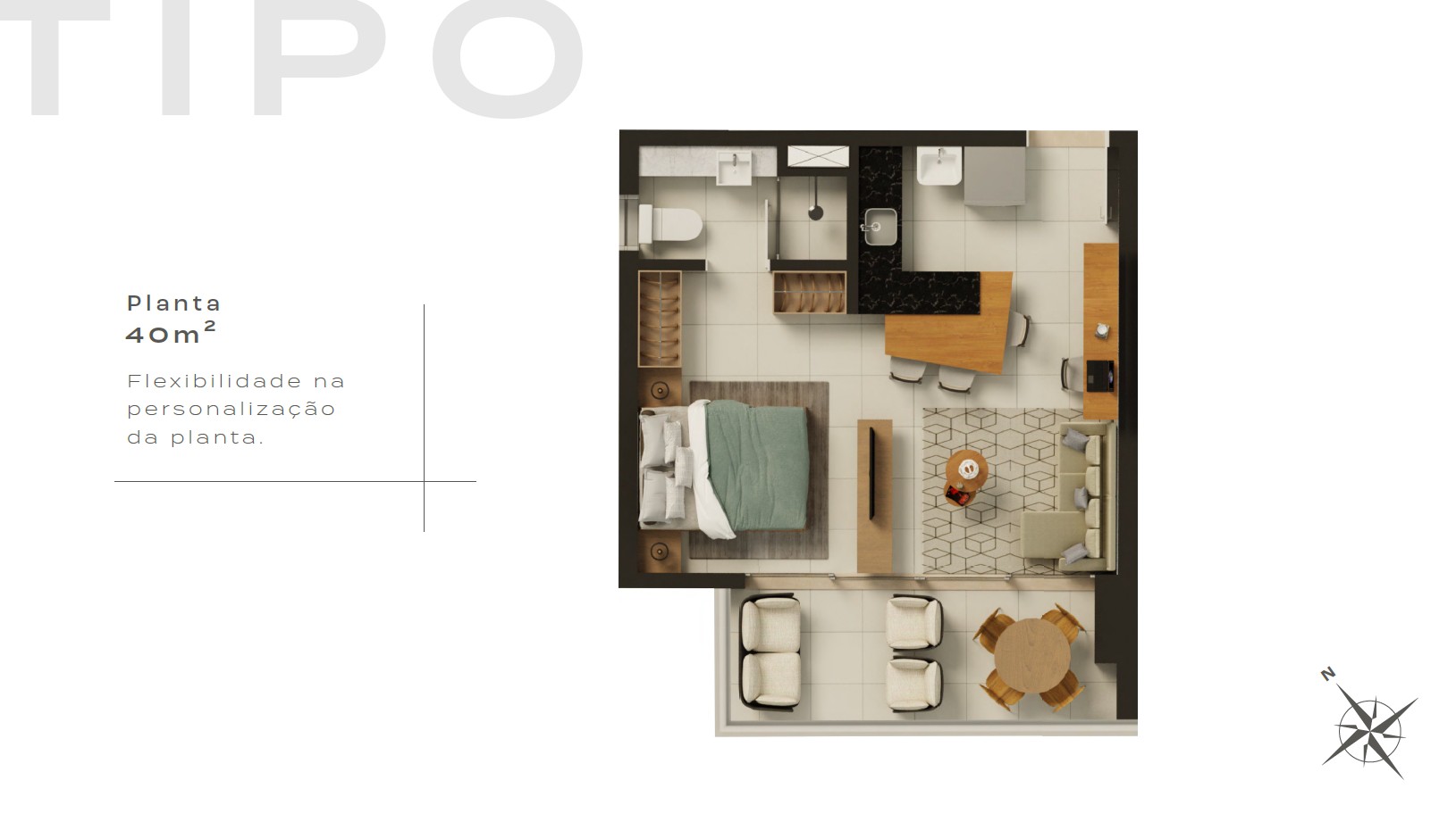 T0 e T2 (40-60 m²) a 500m praia - Meireles — Fortaleza — foto 12