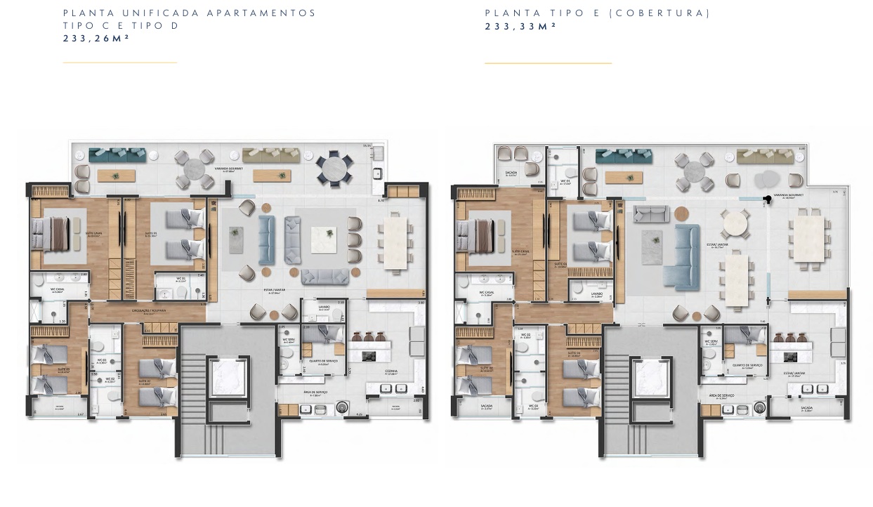 T3 a T4+1 c/ suítes (115-233 m²) pé na praia - Porto das Dunas — foto 13