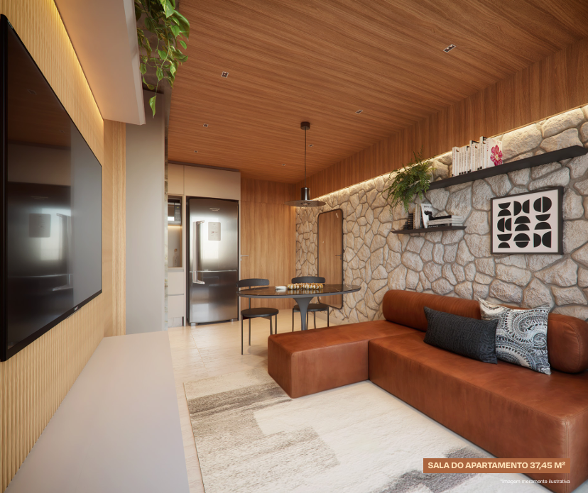 T1 e T2 (28-62,8m²) a 850m praia - Meireles — foto 12