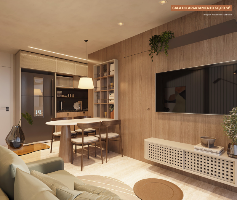 T1 e T2 (28-62,8m²) a 850m praia - Meireles — foto 15